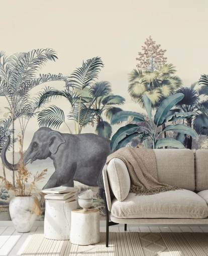 elefante na selva papel de parede