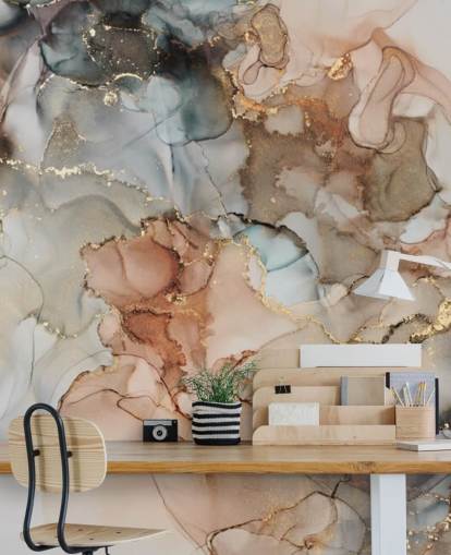 beige en bruin aquarelbehang beige en bruin aquarelbehang