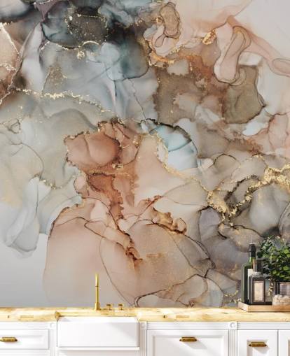 beige and brown watercolour wallpaper