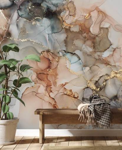 beige och brun akvarell tapet beige och brun akvarell tapet