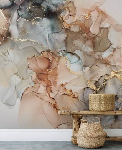 beige and brown watercolour wallpaper