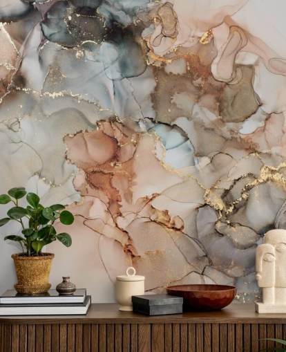 beige and brown watercolour wallpaper