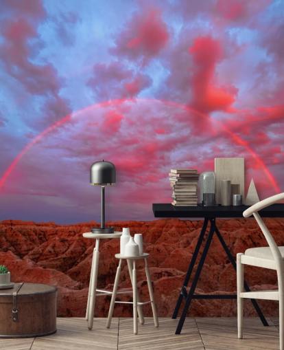 pink rainbow over rocky mountains wallpaper pink rainbow over rocky mountains wallpaper