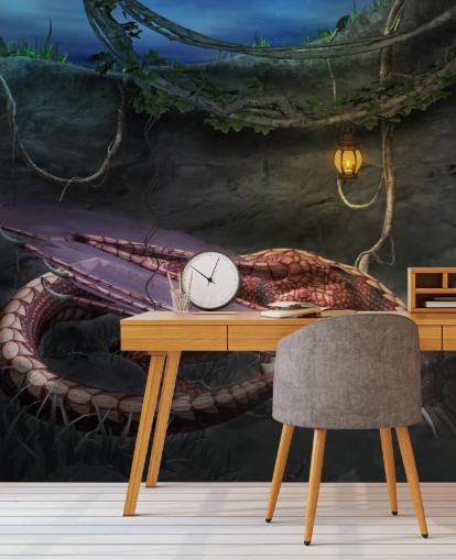 Red Dragon Sleeping Wallpaper