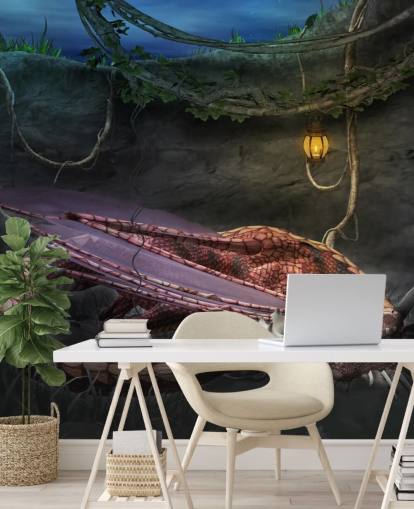 Red Dragon Sleeping Wallpaper