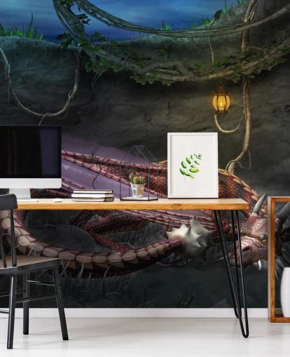 Red Dragon Sleeping Wallpaper