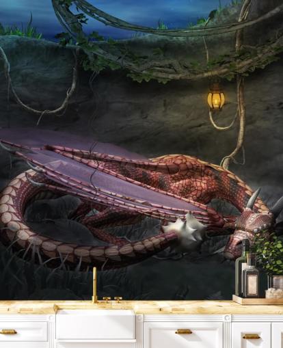 Roter Drache schlafen Tapete Roter Drache schlafen Tapete