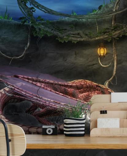 Red Dragon Sovende Baggrund