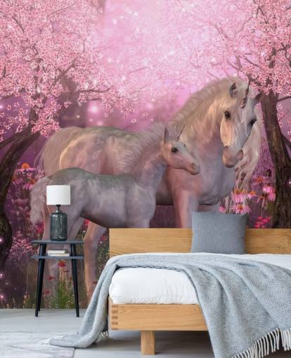 Unicorn and Unicorn Foal Wallpaper Unicorn and Unicorn Foal Wallpaper