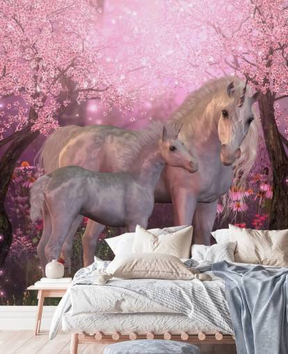 Fondo de pantalla de unicornio y potro unicornio