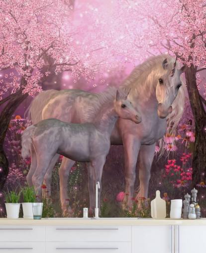 Fondo de pantalla de unicornio y potro unicornio Fondo de pantalla de unicornio y potro unicornio