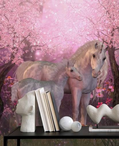 Fondo de pantalla de unicornio y potro unicornio