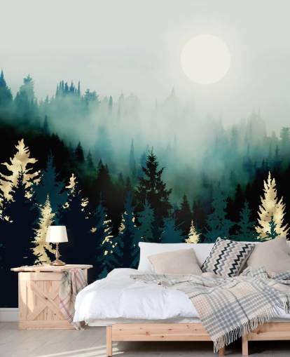 misty abstract forest wallpaper misty abstract forest wallpaper