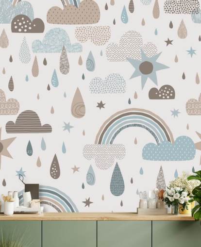 light blue and brown rainbow wallpaper light blue and brown rainbow wallpaper