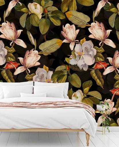 mörk blomma tapet mörk blomma tapet