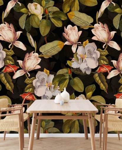 mörk blomma tapet mörk blomma tapet