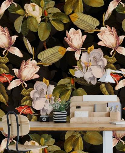 papel tapiz de flores oscuras papel tapiz de flores oscuras