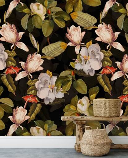 dark flower wallpaper