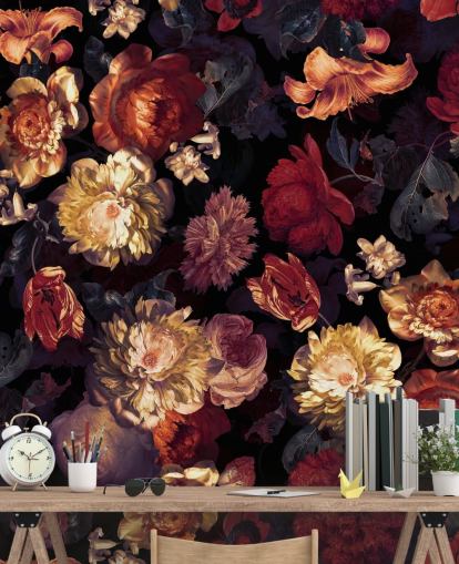 rød og lilla blomster tapet rød og lilla blomster tapet