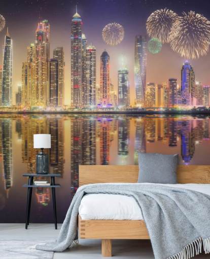 fyrverkerier över Dubai tapeter
