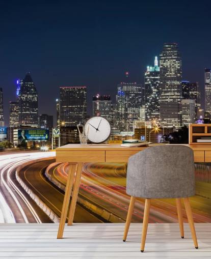 Die Skyline von Dallas bei Nacht Dallas Skyline Wallpaper