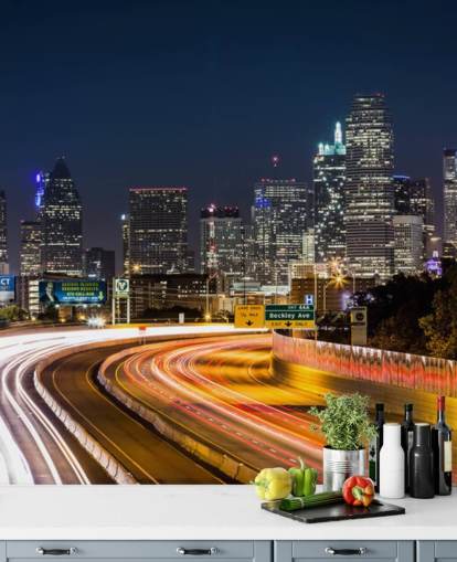 Dallas skyline by night Dallas Skyline Wallpaper