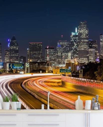 Dallas skyline by night Dallas Skyline Wallpaper