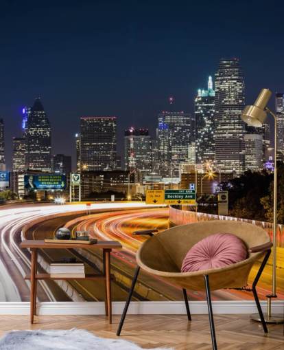 Skyline van Dallas's nachts Dallas Skyline Wallpaper Skyline van Dallas's nachts Dallas Skyline Wallpaper