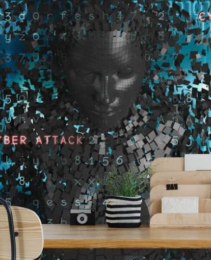 sci fi cyber-frau tapete