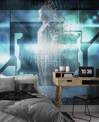 papel de parede sci fi computer man