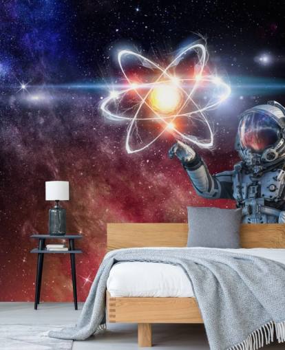 astronaut with galactic background wallpaper astronaut with galactic background wallpaper