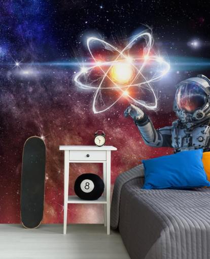astronaut with galactic background wallpaper astronaut with galactic background wallpaper