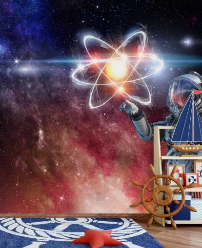 astronaut med galaktisk bakgrund tapet astronaut med galaktisk bakgrund tapet