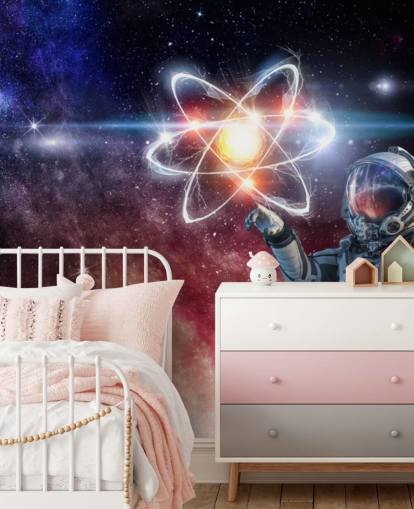 astronaut med galaktisk bakgrund tapet astronaut med galaktisk bakgrund tapet