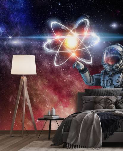 astronautti galaktinen tausta taustakuva