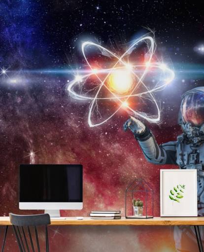 astronautti galaktinen tausta taustakuva