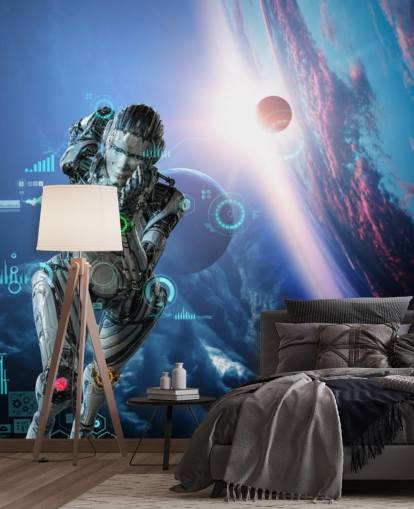 cyberwoman kører forbi jorden tapet