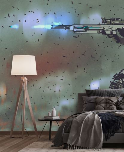 soldier shooting cartoon style illustration wallpaper soldier shooting cartoon style illustration wallpaper