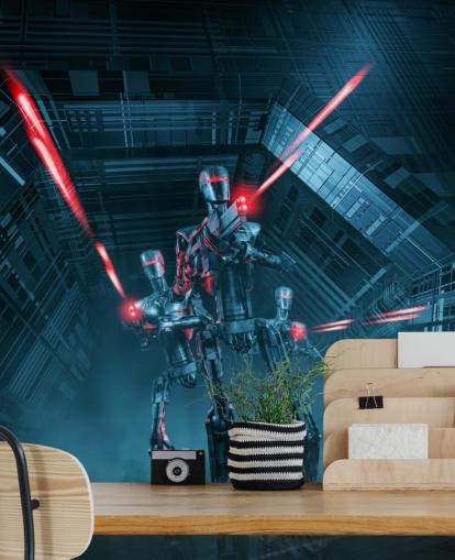 carta da parati robot fucili