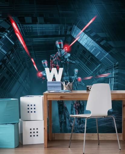 roboter skyting våpen tapet