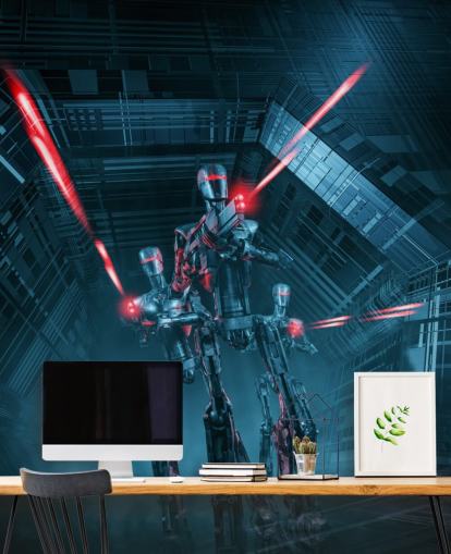 carta da parati robot fucili