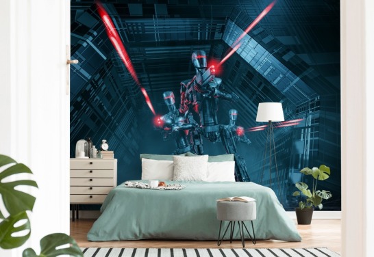 robotar skjutvapen tapeter