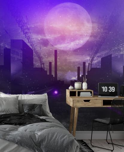 lila Gaming-Straße Tapete lila Gaming-Straße Tapete