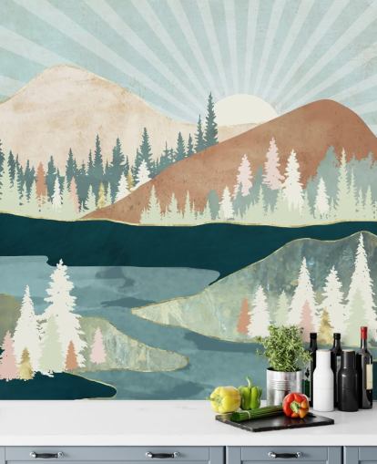 fond d'écran montagnes vertes et pêches fond d'écran montagnes vertes et pêches