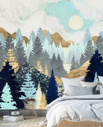 Forest Vista Tree Wall Mural