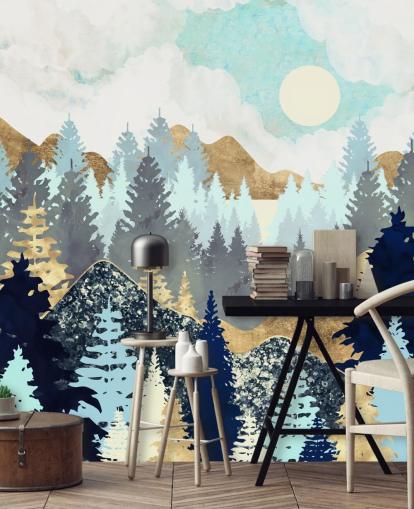 Forest Vista Tree Wall Mural