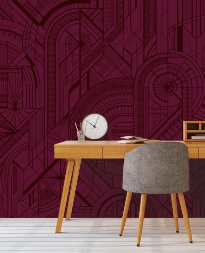 papel de parede com padrão de cor de vinho tinto