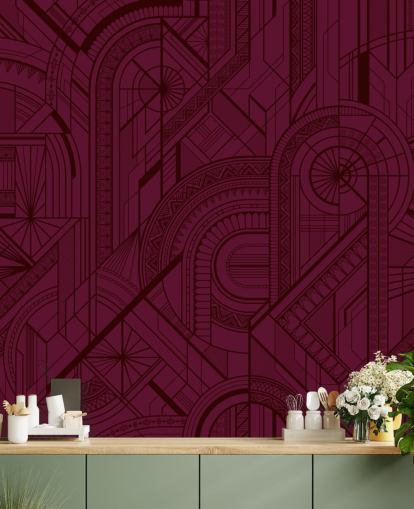 red wine colour pattern wallpaper
