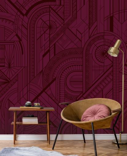 papel de parede com padrão de cor de vinho tinto