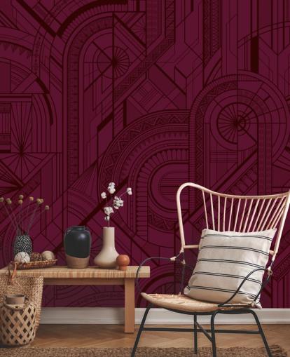red wine colour pattern wallpaper